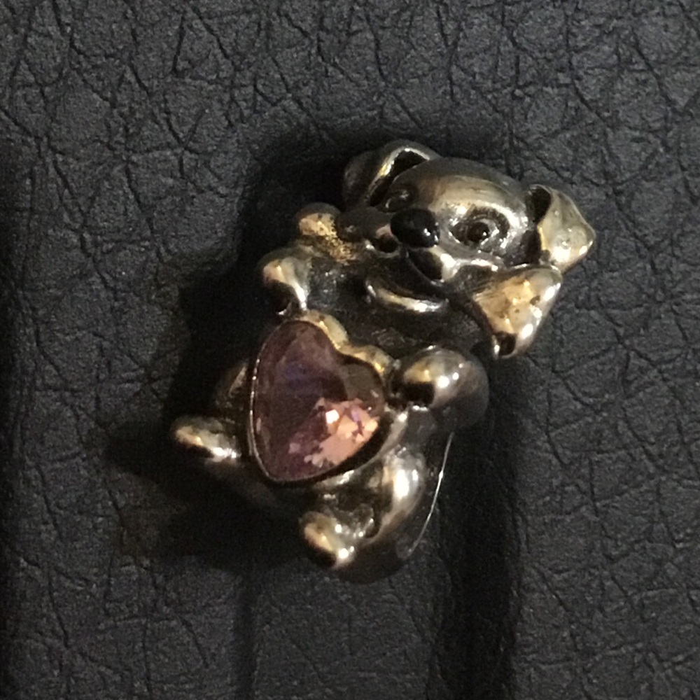 Labrador Dog Puppy Bone Heart Pet Charm Pandora Style